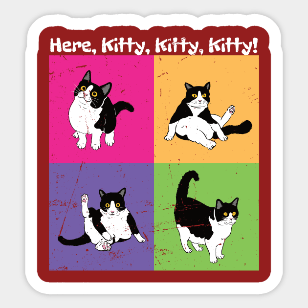 Here, Kitty, Kitty, Kitty! Sticker by With Own Style